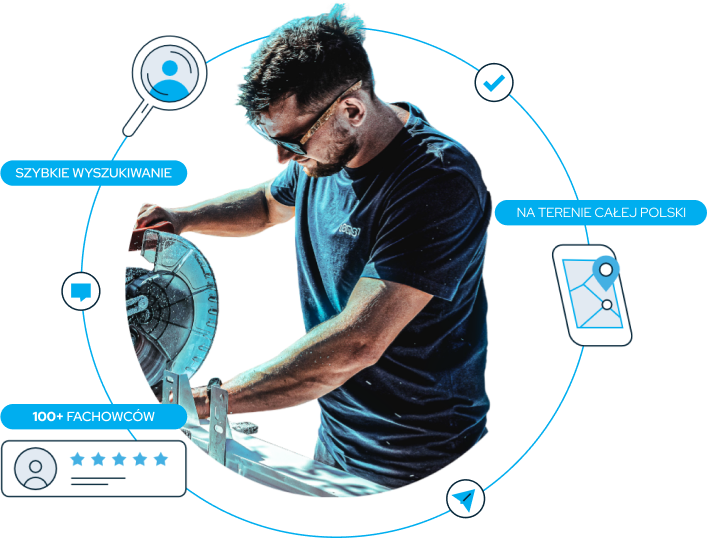 Szybkie wyszukiwanie, 100+ fachowców, na terenie całej Polski.